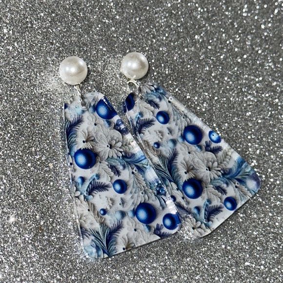 Pearl dangle earrings - Picture 2 of 4